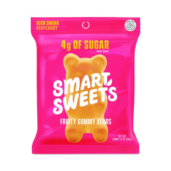 SmartSweets Fruity Gummy Bears 1.8 oz bag