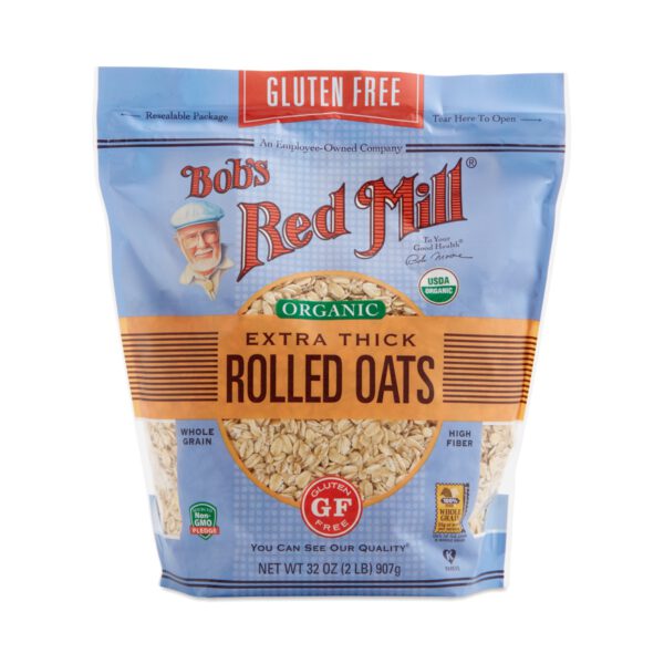 Bob's Red Mill Organic Gluten-Free Extra Thick Rolled Oats 32 oz bag