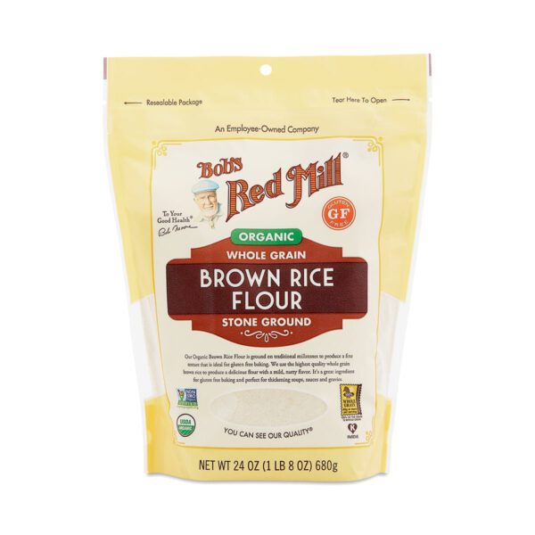 Bob's Red Mill Organic Brown Rice Flour 24 oz pouch