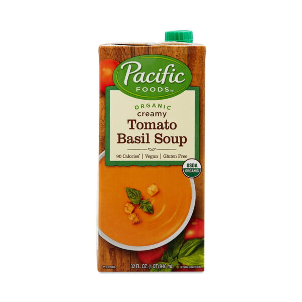 Pacific Foods Organic Creamy Tomato Basil Soup 32 fl oz carton