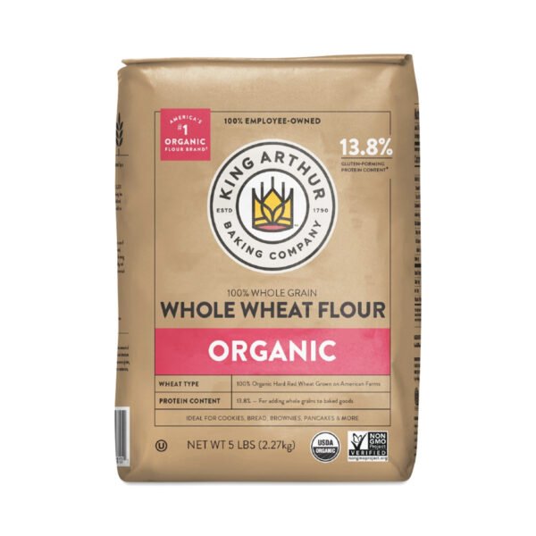 King Arthur Flour Organic Whole Wheat Flour 80 oz bag