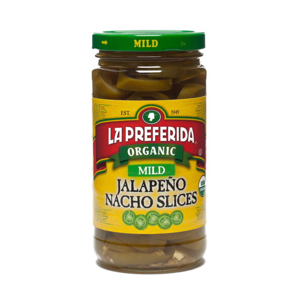 La Preferida Organic Jalapeño Nacho Slices/Mild 11.5 oz jar