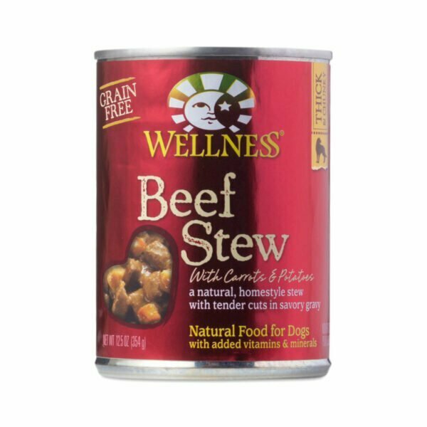 Wellness Beef with Carrots & Potatoes Canned Dog Food 12.5 oz can