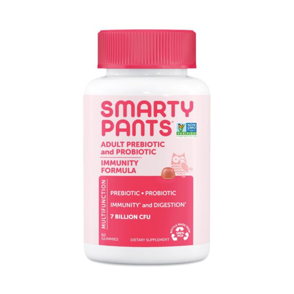 SmartyPants Adult Prebiotic and Probiotic Immunity Formula Gummies