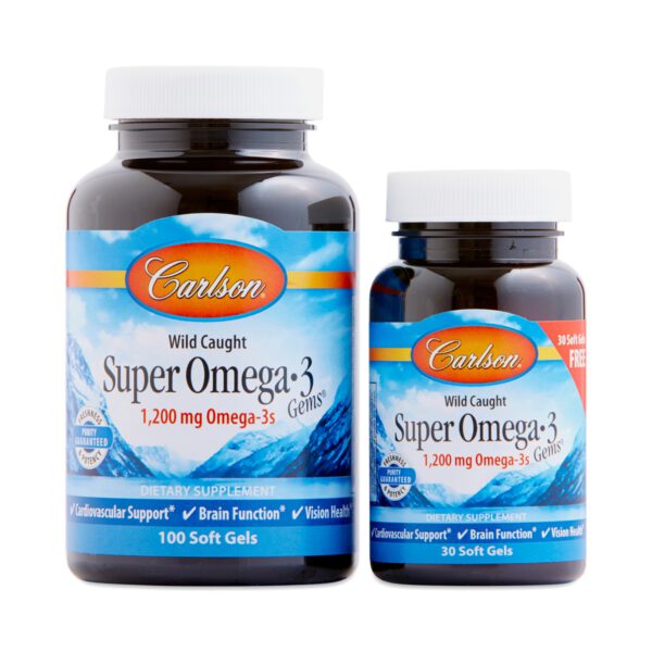 Carlson Labs Super Omega-3 Gems Fish Oil 130 softgels