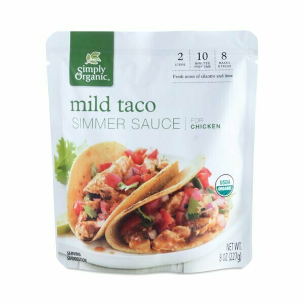 Simply Organic Organic Mild Taco Simmer Sauce 8 oz bag