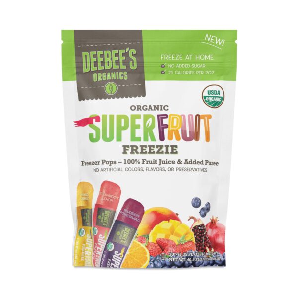 DeeBee's Organics SuperFruit Freezie 30 bars (3 packs of 10 bars)