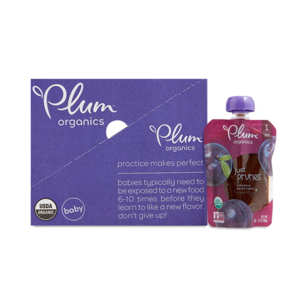 Plum Organics Just Prunes Baby Food Stage 1 6 pouches (3.5 oz each)