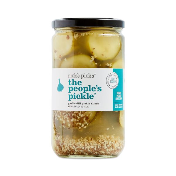 Rick's Picks The People's Pickle - Garlic Dill Pickle Slices 24 oz jar