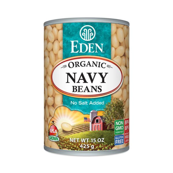 Eden Foods Organic Navy Beans 15 oz can