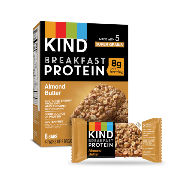 KIND Almond Butter Protein Breakfast Bars 4 bars (1.8 oz each)