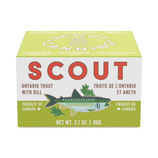 Scout Ontario Trout With Dill 3.2 oz can