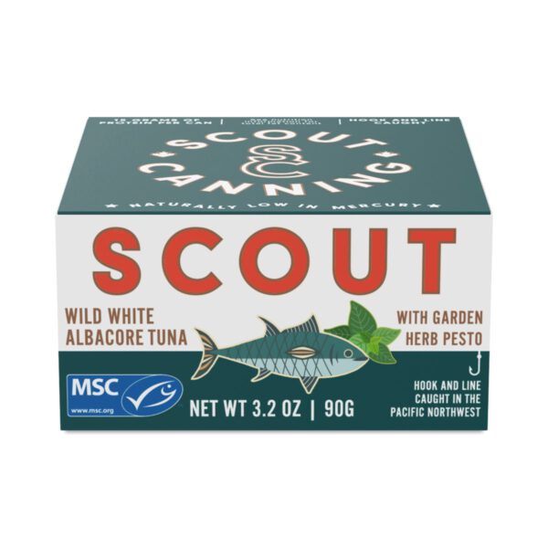 Scout Wild White Albacore Tuna with Garden Herb Pesto 3.2 oz can