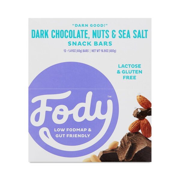 FODY Foods Dark Chocolate Sea Salt Bar 12 bars (1.41 oz each)