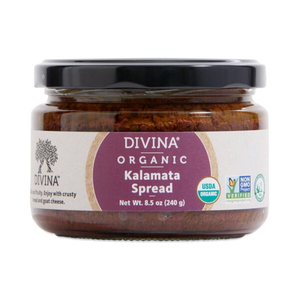 Divina Organic Kalamata Olive Spread 8.5 oz jar