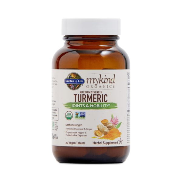 Garden of Life mykind Organics Maximum Strength Turmeric Joints & Mobility  30 vegan tablets