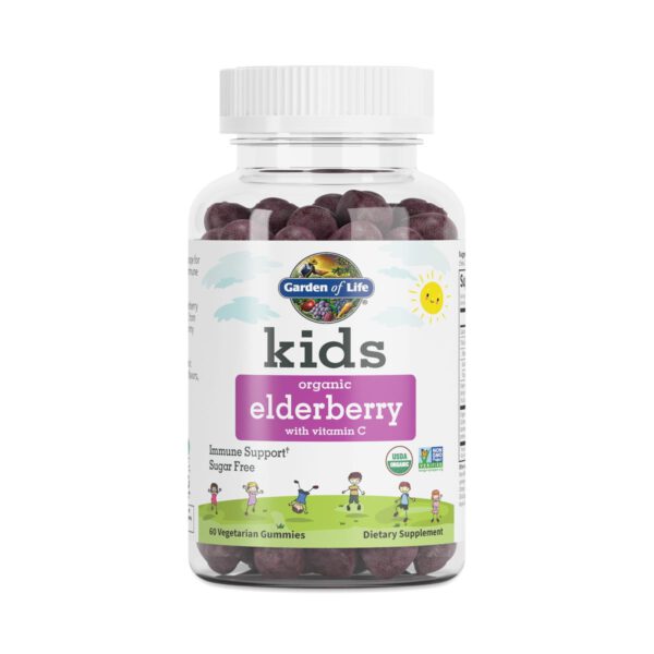 Garden of Life Kids Organic Elderberry Gummies with Vitamin C 60 count