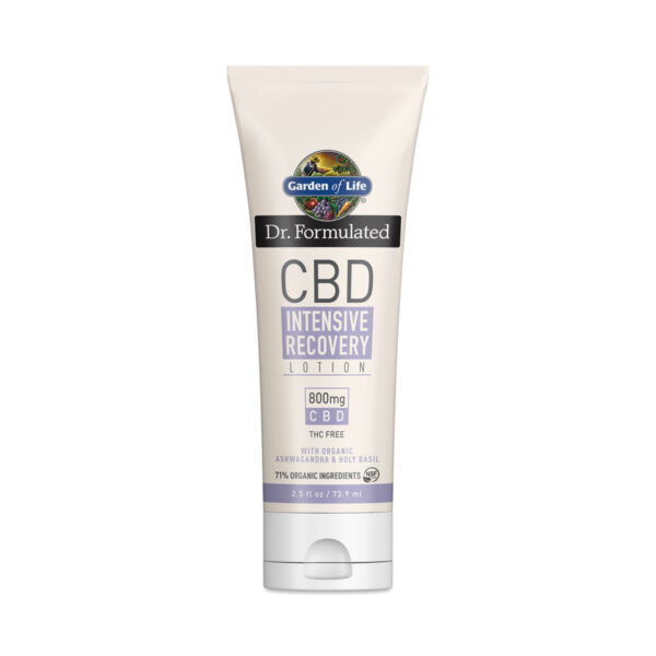 Garden of Life Dr. Formulated CBD Intensive Recovery Lotion 73.9 mL bottle (800mg per bottle)