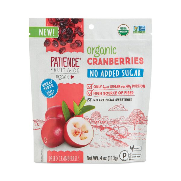 Patience Organic Dried Cranberries