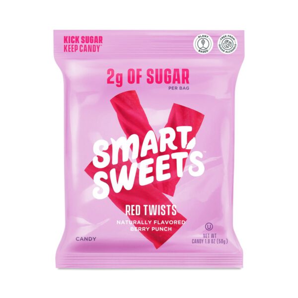 SmartSweets Red Twists 1.8 oz bag