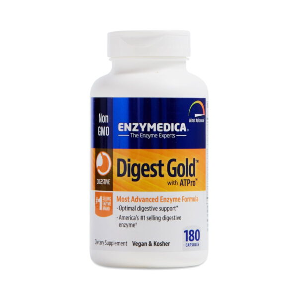 Enzymedica Digest Gold with ATPro 180 capsules per bottle