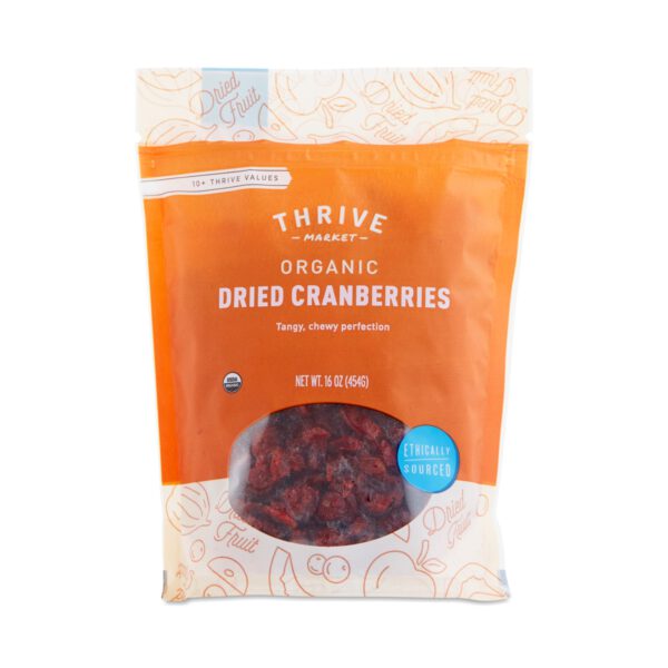 Thrive Market Organic Dried Cranberries 16 oz pouch