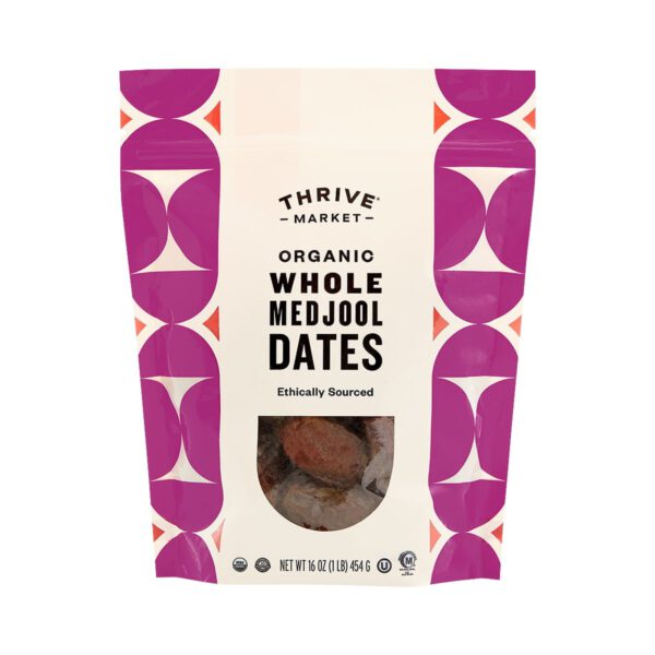 Thrive Market Organic Whole Medjool Dates 16 oz pouch