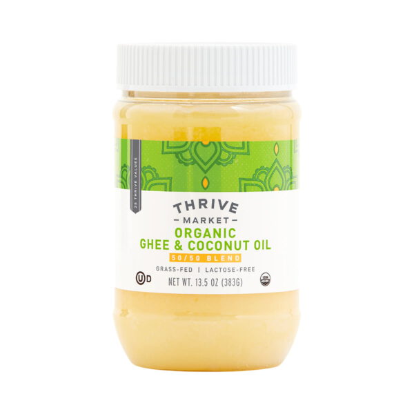 Thrive Market Organic Ghee & Virgin Coconut Oil 13.5 oz plastic jar