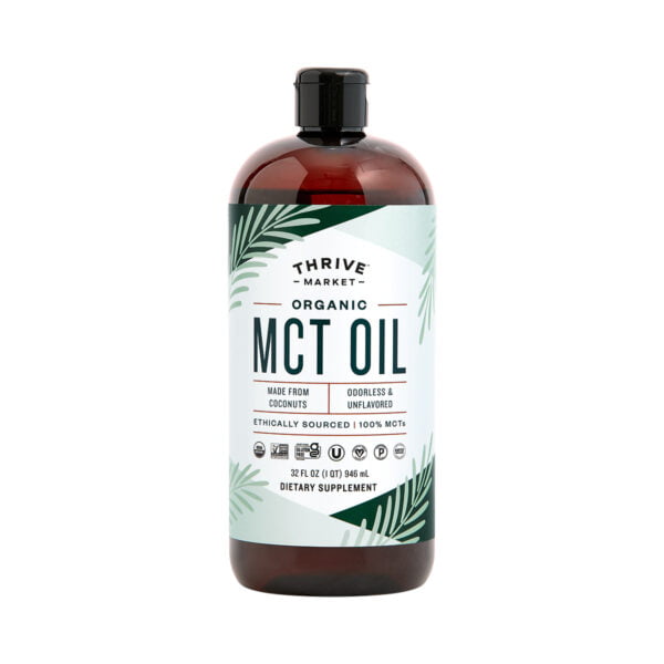 Thrive Market Organic MCT Oil 32 oz plastic bottle