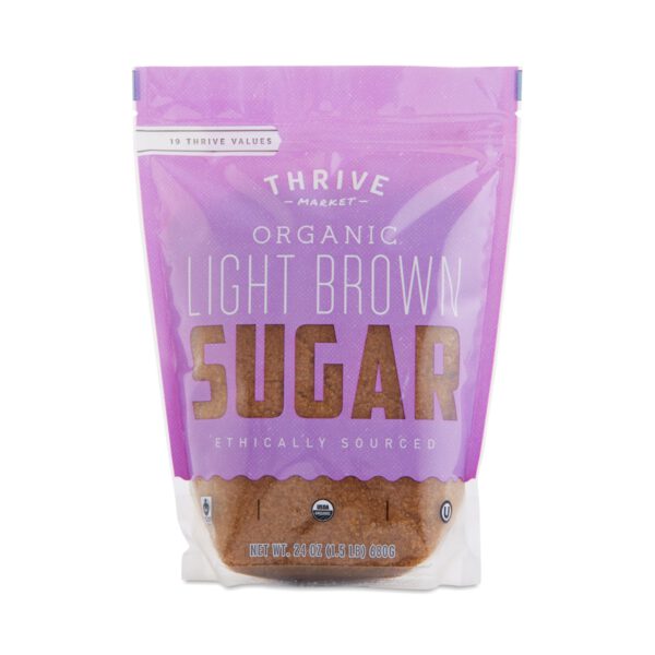 Thrive Market Organic Light Brown Sugar 24 oz pouch