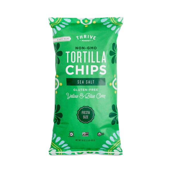 Thrive Market Non-GMO Yellow & Blue Corn Tortilla Chips