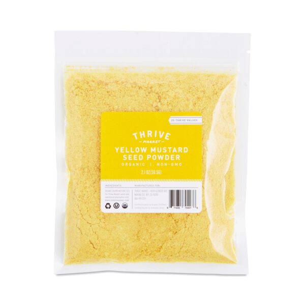 Thrive Market Organic Ground Yellow Mustard Seed Powder 2.1 oz packet