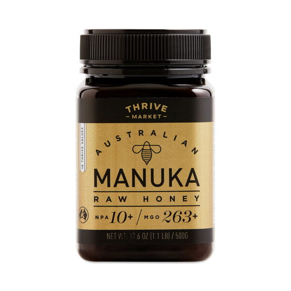 Thrive Market Australian Manuka Honey NPA 10+ MGO 263+ 17.6 oz plastic jar