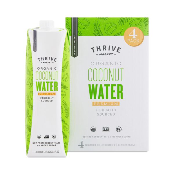 Thrive Market Organic Coconut Water 4 (1L cartons)