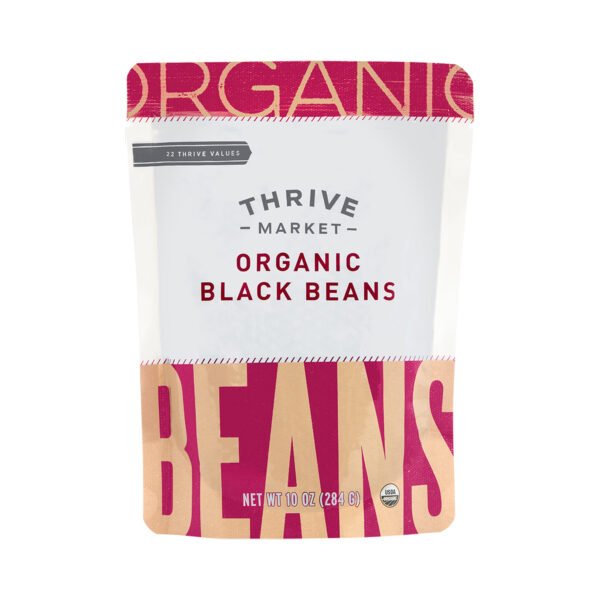 Thrive Market Organic Black Beans 10 oz pouch