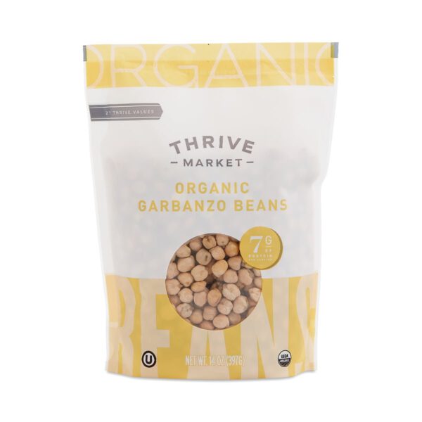 Thrive Market Organic Dried Garbanzo Beans (Chickpeas) 14 oz pouch