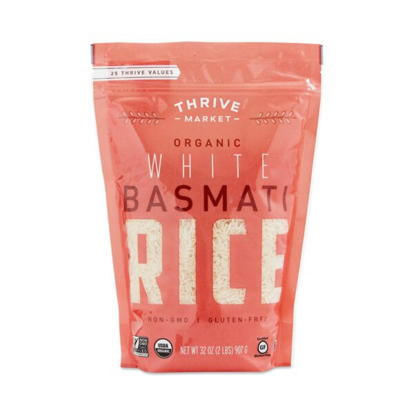 Thrive Market Organic White Basmati Rice 32 oz bag