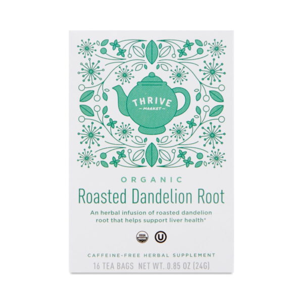 Thrive Market Organic Roasted Dandelion Root Tea 16 count