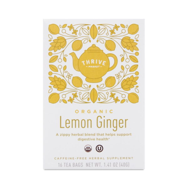 Thrive Market Organic Lemon Ginger Tea 16 count