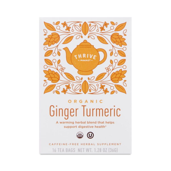 Thrive Market Organic Ginger Turmeric Tea 16 count