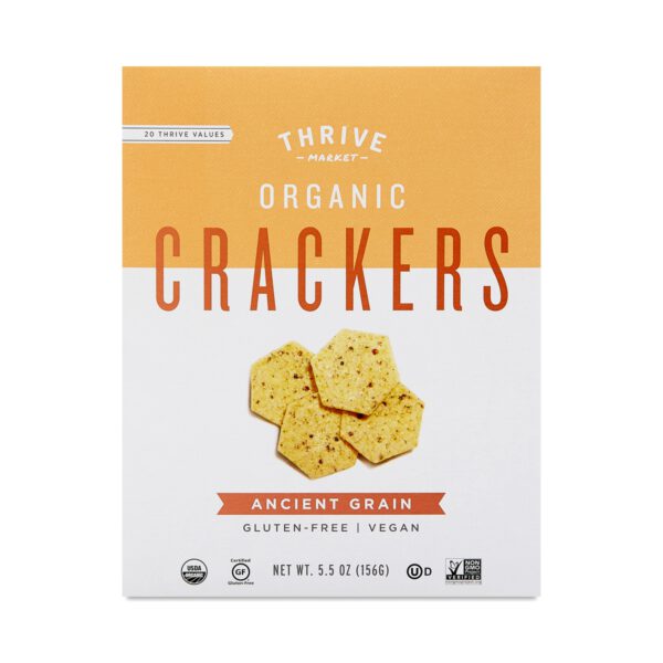 Thrive Market Organic Ancient Grain Crackers 5.5 oz box