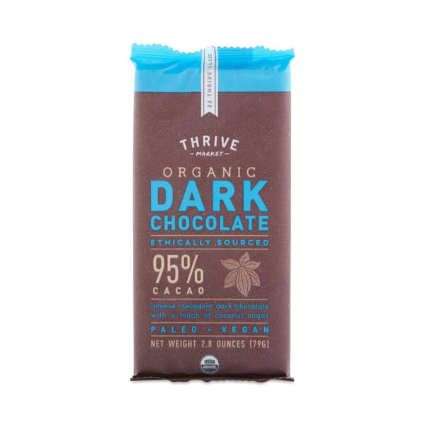 Thrive Market Organic Paleo Dark Chocolate 95% 2.8 oz bar