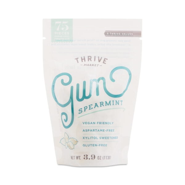 Thrive Market Spearmint Xylitol Gum 75 pieces