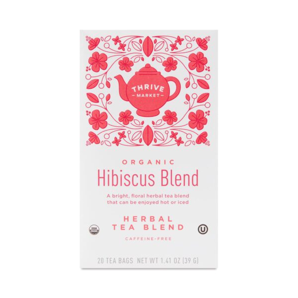 Thrive Market Organic Hibiscus Herbal Tea 20 count