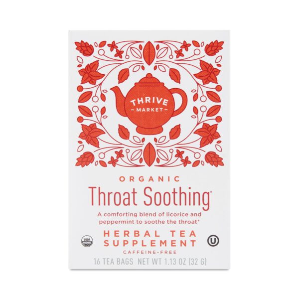 Thrive Market Organic Throat Soothing Tea 16 count