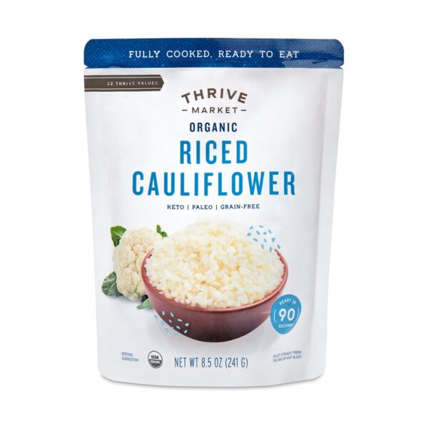 Thrive Market Organic Riced Cauliflower 8.5 oz pouch