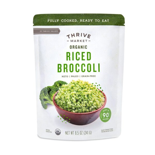 Thrive Market Organic Riced Broccoli 8.5 oz pouch