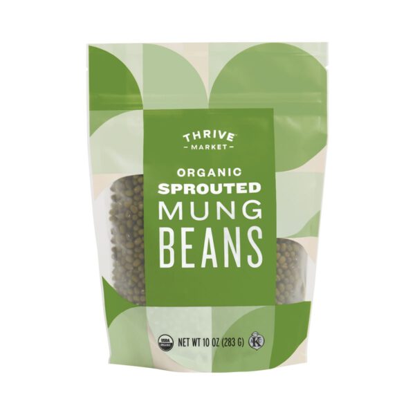 Thrive Market Organic Sprouted Mung Beans 10 oz pouch