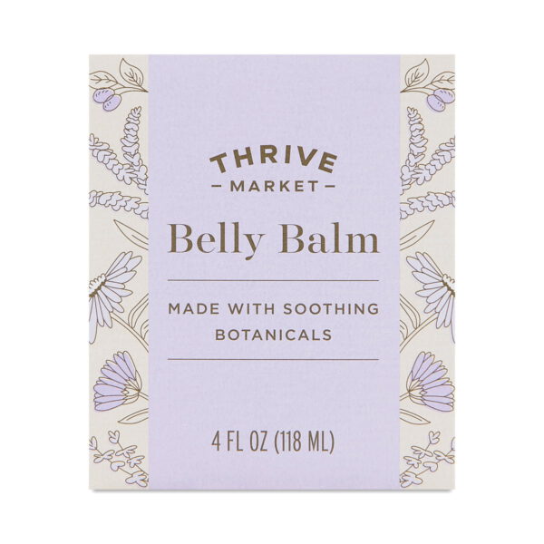 Thrive Market Belly Balm 4 oz glass jar