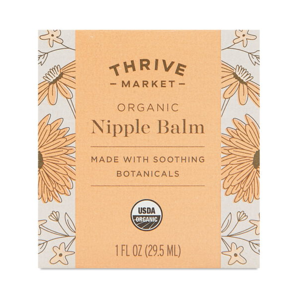 Thrive Market Organic Nipple Balm 1 oz glass jar